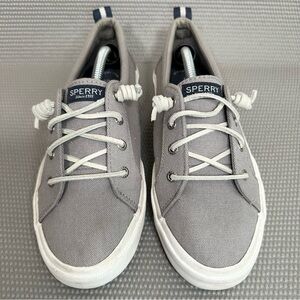 Women's Sperry Pier Wave Slider Grey Size 7.5  Sneakers Casual Shoes Memory Foam